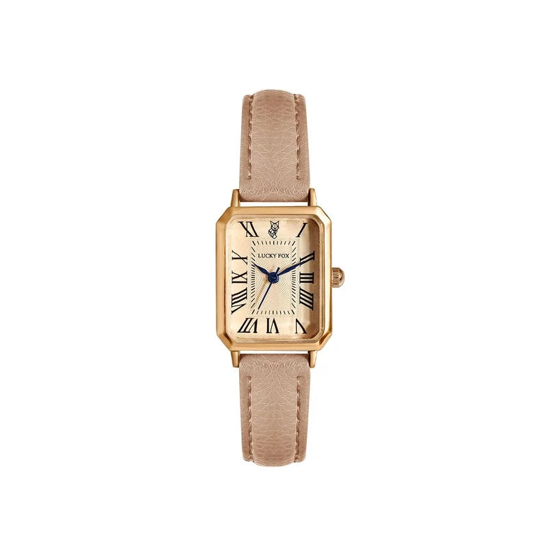 Mode Retro Digital Dial Casual Uhren Quadrat Lederband Modische Uhr Quarz Armbanduhr für Frauen Geschenk