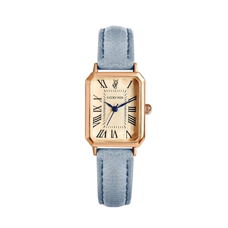 Mode Retro Digital Dial Casual Uhren Quadrat Lederband Modische Uhr Quarz Armbanduhr für Frauen Geschenk