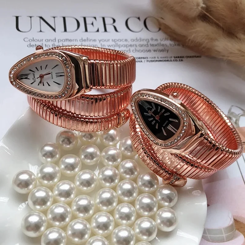 Damen-Quarzuhr, Armband aus Edelstahl, modische goldene Damenuhren, hochwertige Luxus-Damenarmbanduhr (nur Uhr)