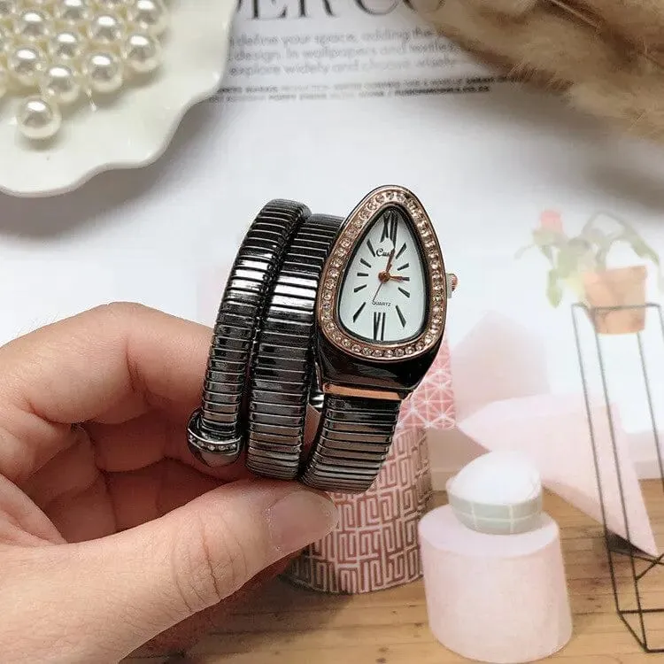 Damen-Quarzuhr, Armband aus Edelstahl, modische goldene Damenuhren, hochwertige Luxus-Damenarmbanduhr (nur Uhr)