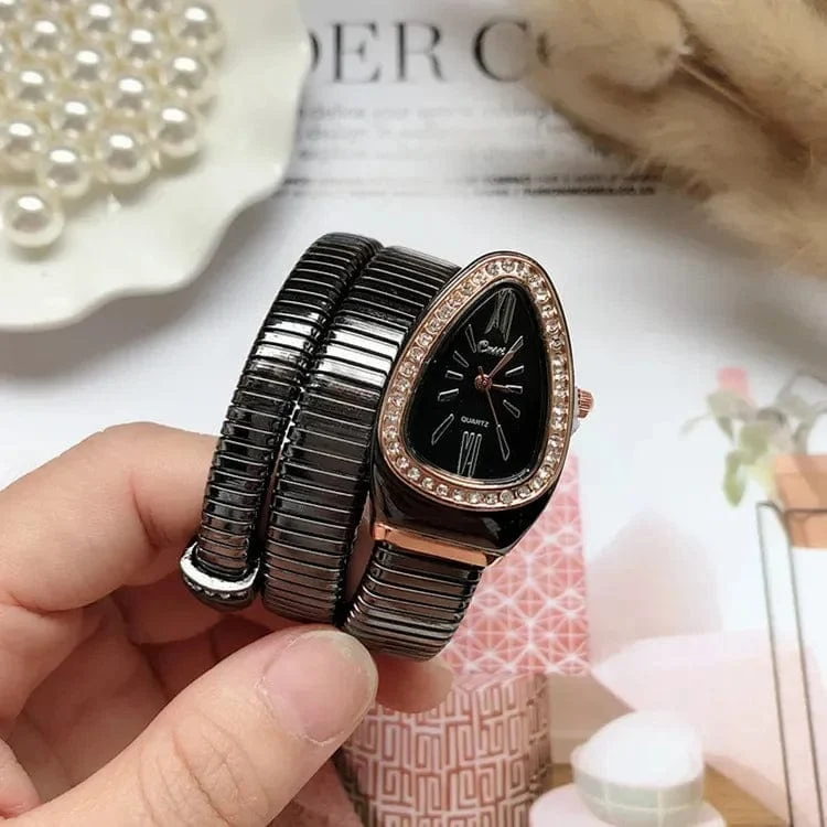 Damen-Quarzuhr, Armband aus Edelstahl, modische goldene Damenuhren, hochwertige Luxus-Damenarmbanduhr (nur Uhr)