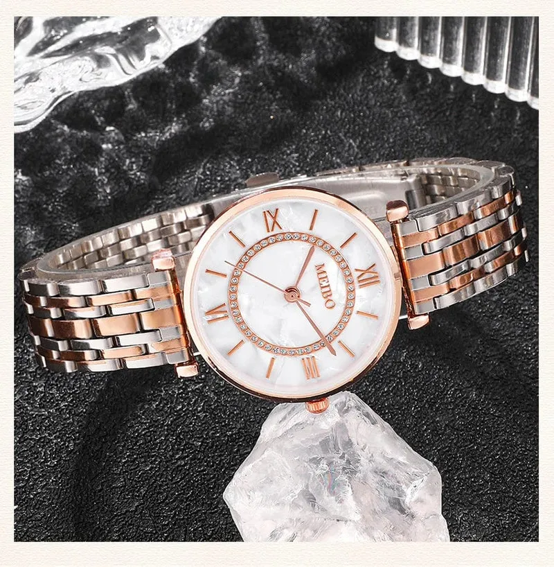 Frauen Luxus Kristall Frauen Armband Uhren Top Marke Mode Diamant Damen Quarz Uhr Stahl Weibliche Armbanduhr