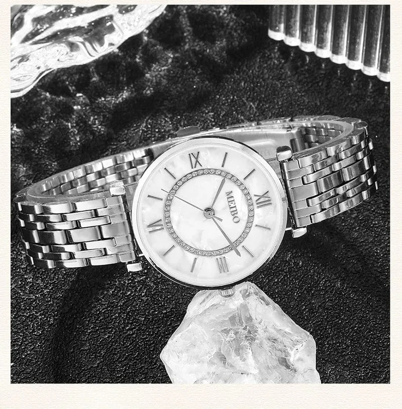 Frauen Luxus Kristall Frauen Armband Uhren Top Marke Mode Diamant Damen Quarz Uhr Stahl Weibliche Armbanduhr