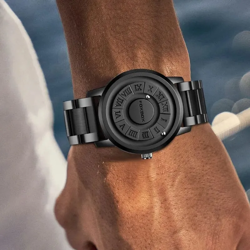 LIGE Luxusuhr Männer Kreative Scrollzeiger Magnetkraft Sportuhren Männer Quarz Chronograph Mann Uhr Relogio Masculino