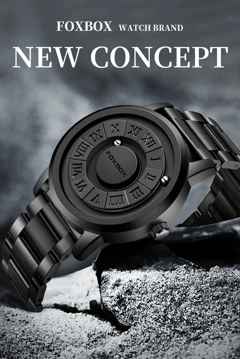 LIGE Luxusuhr Männer Kreative Scrollzeiger Magnetkraft Sportuhren Männer Quarz Chronograph Mann Uhr Relogio Masculino