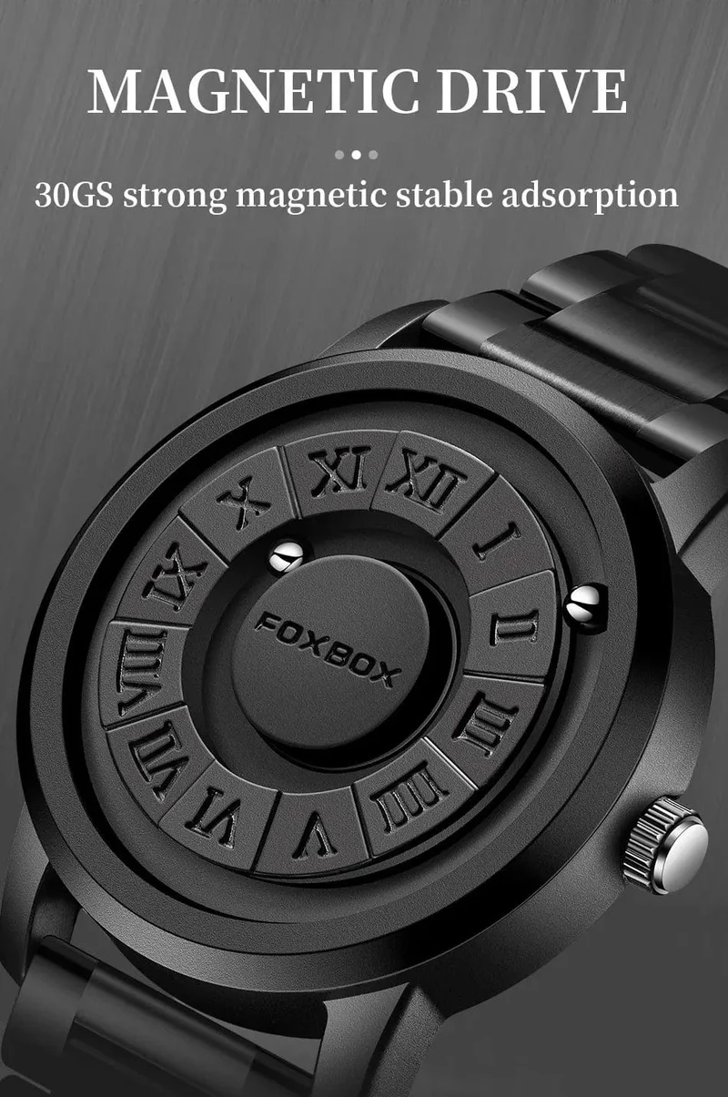 LIGE Luxusuhr Männer Kreative Scrollzeiger Magnetkraft Sportuhren Männer Quarz Chronograph Mann Uhr Relogio Masculino