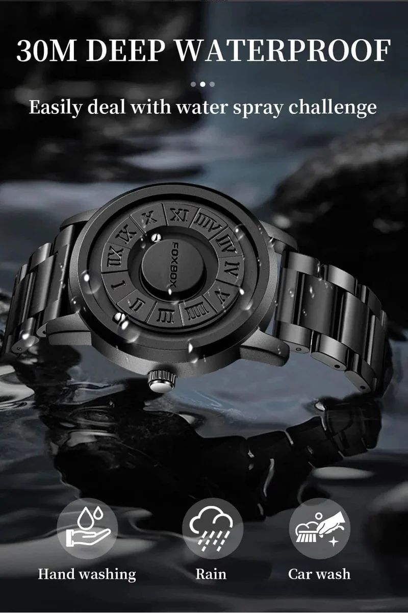 LIGE Luxusuhr Männer Kreative Scrollzeiger Magnetkraft Sportuhren Männer Quarz Chronograph Mann Uhr Relogio Masculino