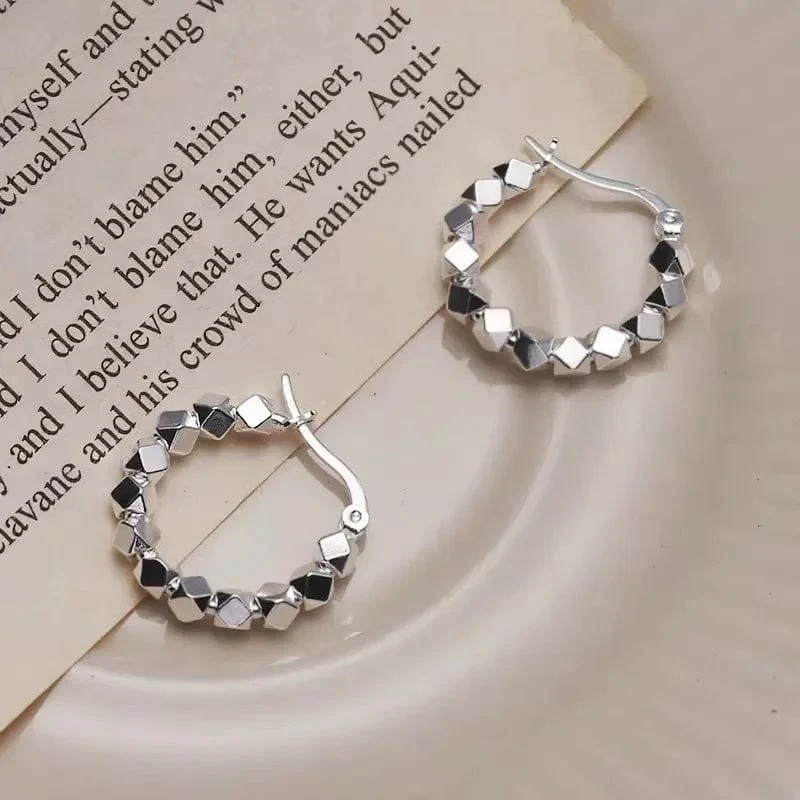 925 Sterling Silber Heißer Verkauf creolen Einfache Temperament Exquisite Heißer Semale Sexy Schmuck Geschenk