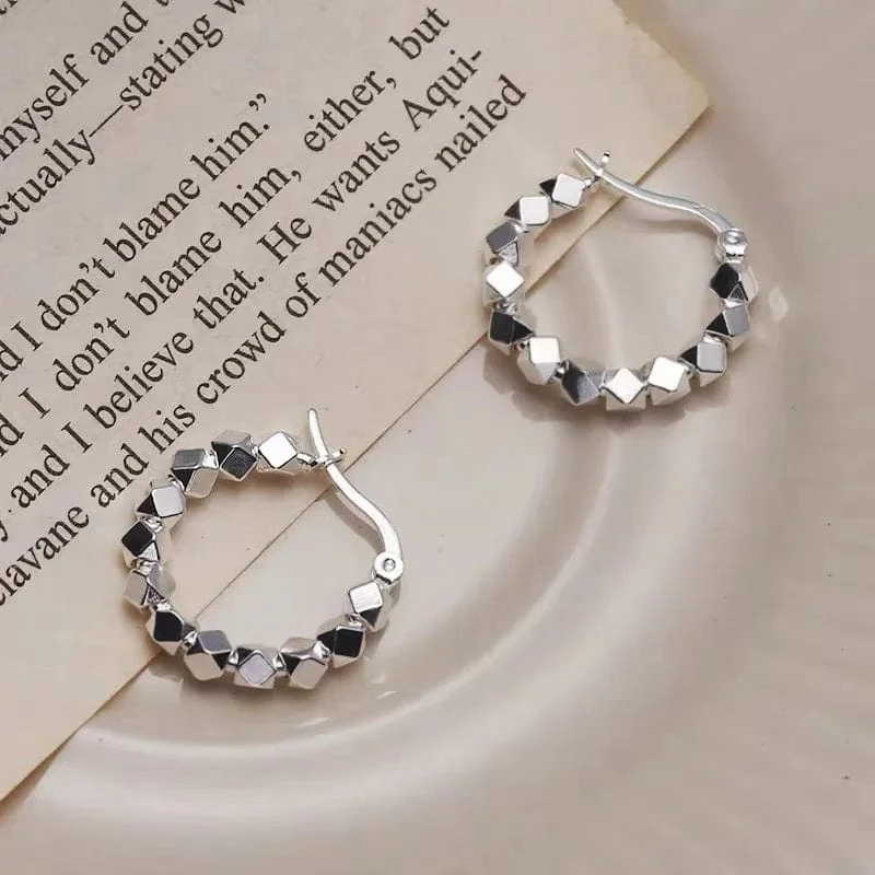 925 Sterling Silber Heißer Verkauf creolen Einfache Temperament Exquisite Heißer Semale Sexy Schmuck Geschenk