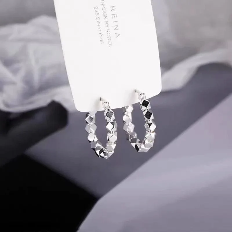 925 Sterling Silber Heißer Verkauf creolen Einfache Temperament Exquisite Heißer Semale Sexy Schmuck Geschenk
