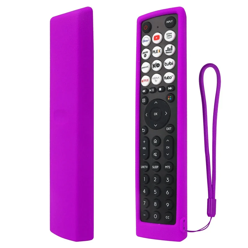 Silikonhülle passend für Hisense Smart Vidaa TV-Fernbedienung EN2J36H EN2F36H EN2D36H ERF2N36H Schutzhülle Anti-Rutsch
