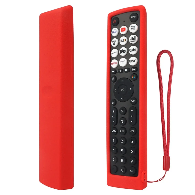 Silikonhülle passend für Hisense Smart Vidaa TV-Fernbedienung EN2J36H EN2F36H EN2D36H ERF2N36H Schutzhülle Anti-Rutsch