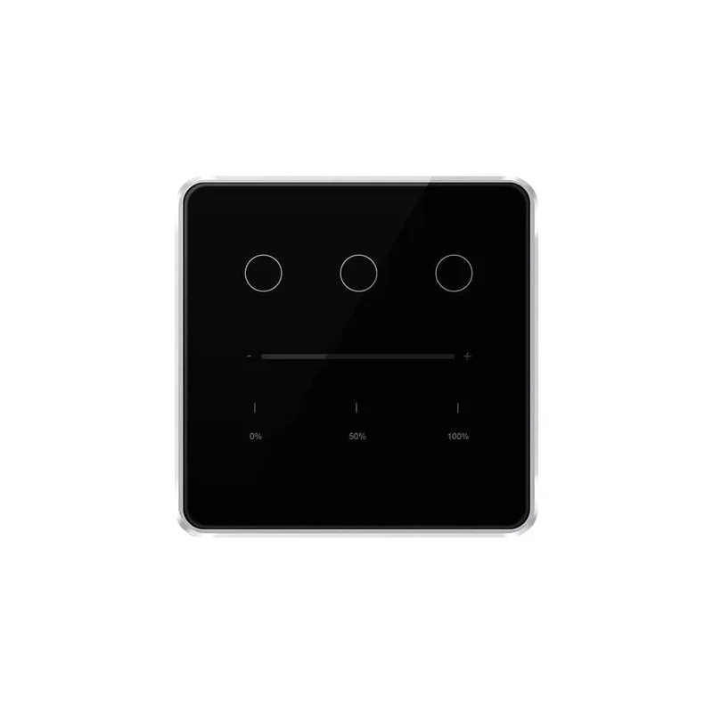 Zemismart Tuya Zigbee Smart Dimmer Schalter 3 Gang Smart Leben APP Fernbedienung US EU Standard Licht Schalter Prozentsatz Control
