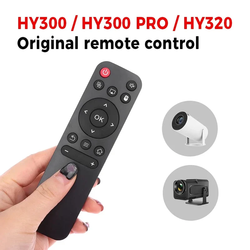 Original Fernbedienung für HY300/HY320/HY300 PRO Projektor, HOCHWERTIGES ABS, Smart-Ersatzteil