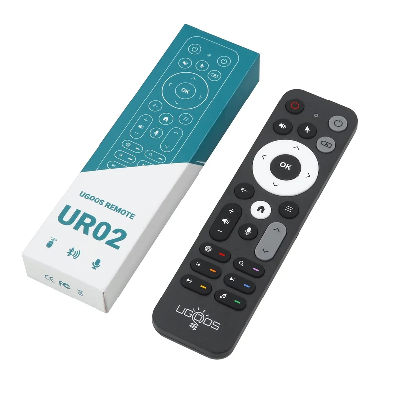 UGOOS UR02 BT Fernbedienung Sprachsteuerung Ersatz für Ugoos TOX1 TOX3 TOX4 AM8 PRO AM6B PLUS X4 X4Q Cube Pro Extra TV Box
