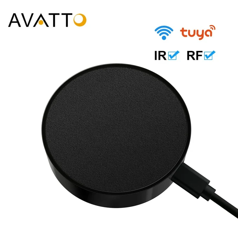 AVATTO Tuya Universal WiFi RF+IR Fernbedienung mit DIY RF433/RF315 Geräten, intelligente Infrarot-Fernbedienung für AC/TV/DVD