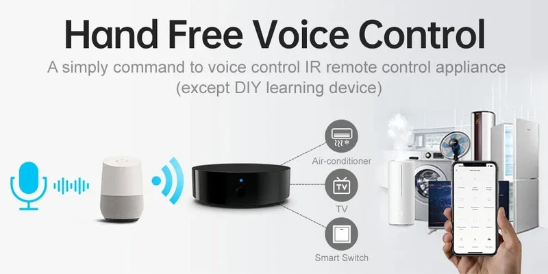 AVATTO Tuya Universal WiFi RF+IR Fernbedienung mit DIY RF433/RF315 Geräten, intelligente Infrarot-Fernbedienung für AC/TV/DVD