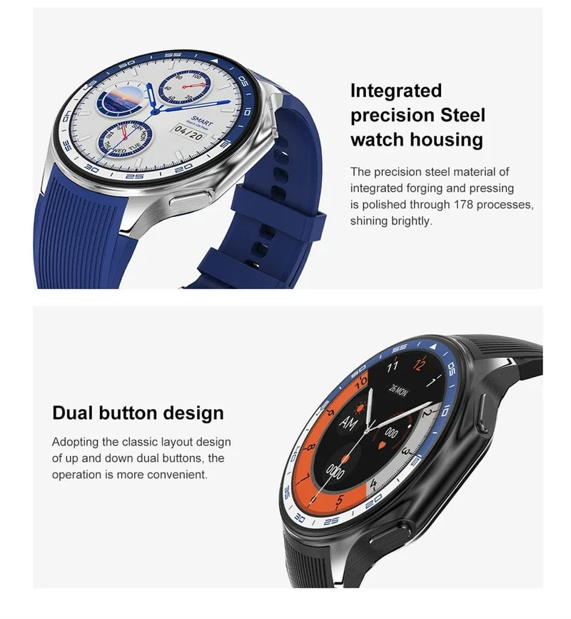 Neu Für OPPO Uhr X Business Smart Uhr Männer AMOLED HD Bildschirm 32G Speicher Herz Rate Sport