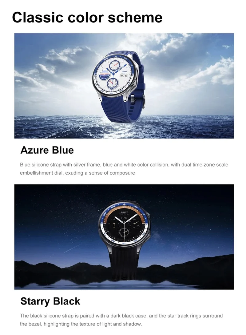 Neu Für OPPO Uhr X Business Smart Uhr Männer AMOLED HD Bildschirm 32G Speicher Herz Rate Sport