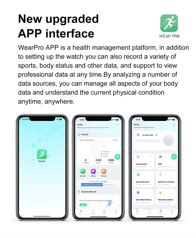 Neu Für OPPO Uhr X Business Smart Uhr Männer AMOLED HD Bildschirm 32G Speicher Herz Rate Sport
