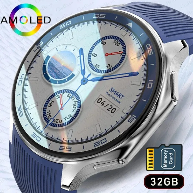 Neu 2024 für HUAWEI IOS Watch X: Hochwertige Business-Smartwatch mit 32 GB großem Speicher, wasserdichtem Armband für Herren, ideal für Sport und Fitness.