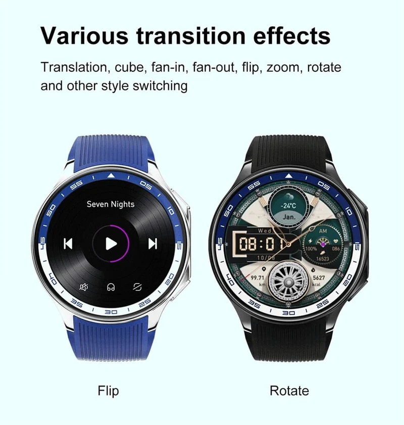 Neu 2024 für HUAWEI IOS Watch X: Hochwertige Business-Smartwatch mit 32 GB großem Speicher, wasserdichtem Armband für Herren, ideal für Sport und Fitness.