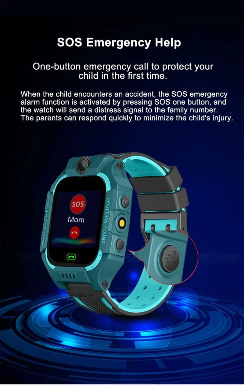 Kinder Smart Watch LBS Position Baby Phone 2G Uhr Taschenlampe Kamera SOS Kinder Smartwatch für Jungen Mädchen Geschenke PK Q12 Q15