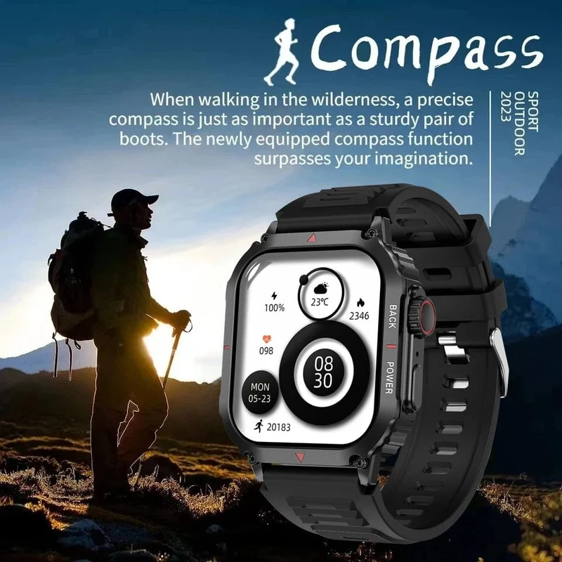 Für Huawei Xiaomi NFC Smart Watch Männer AMOLED HD Bildschirm Herzfrequenz Gesundheitstracker Bluetooth Anruf IP68 Wasserdichte Smartwatch 2024