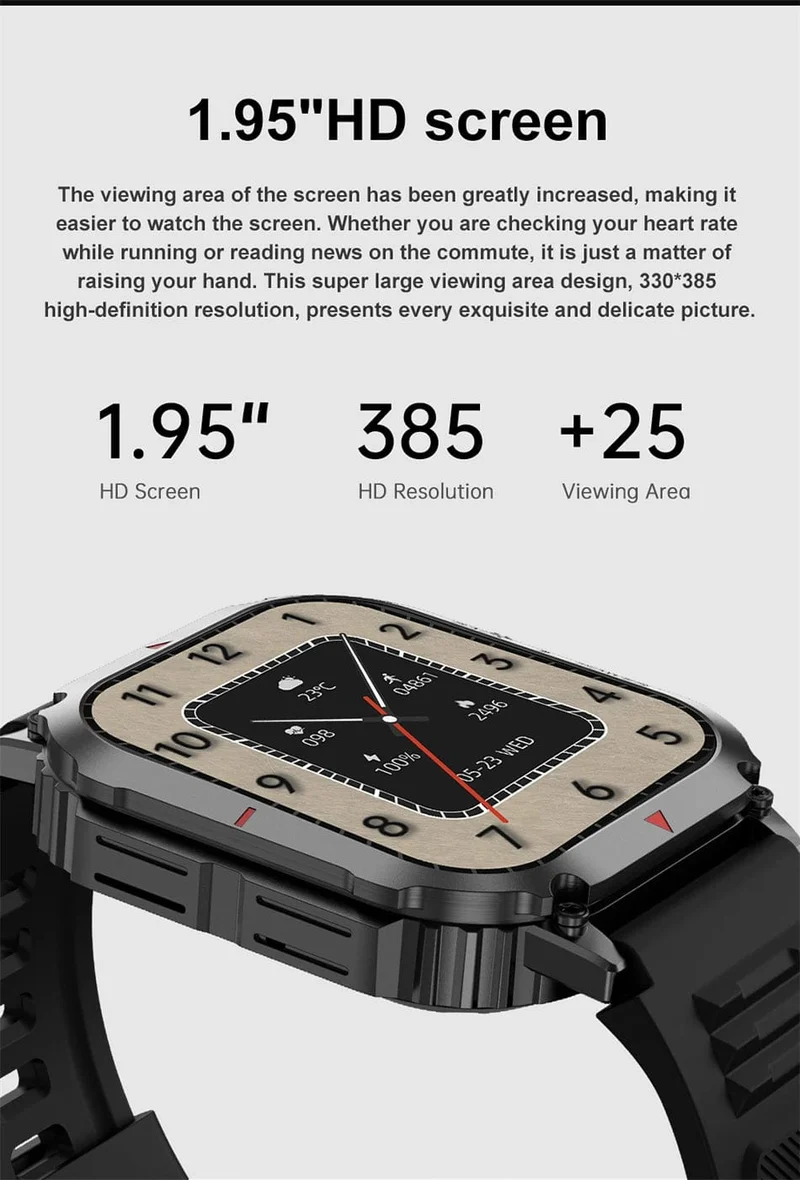 Für Huawei Xiaomi NFC Smart Watch Männer AMOLED HD Bildschirm Herzfrequenz Gesundheitstracker Bluetooth Anruf IP68 Wasserdichte Smartwatch 2024