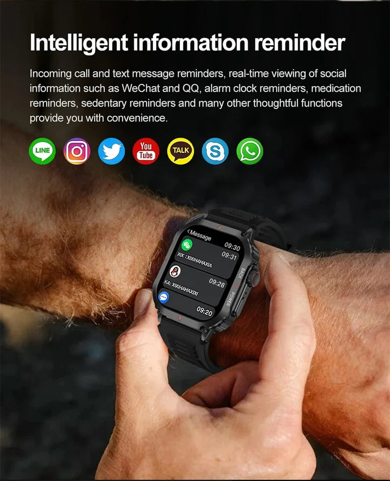 Für Huawei Xiaomi NFC Smart Watch Männer AMOLED HD Bildschirm Herzfrequenz Gesundheitstracker Bluetooth Anruf IP68 Wasserdichte Smartwatch 2024