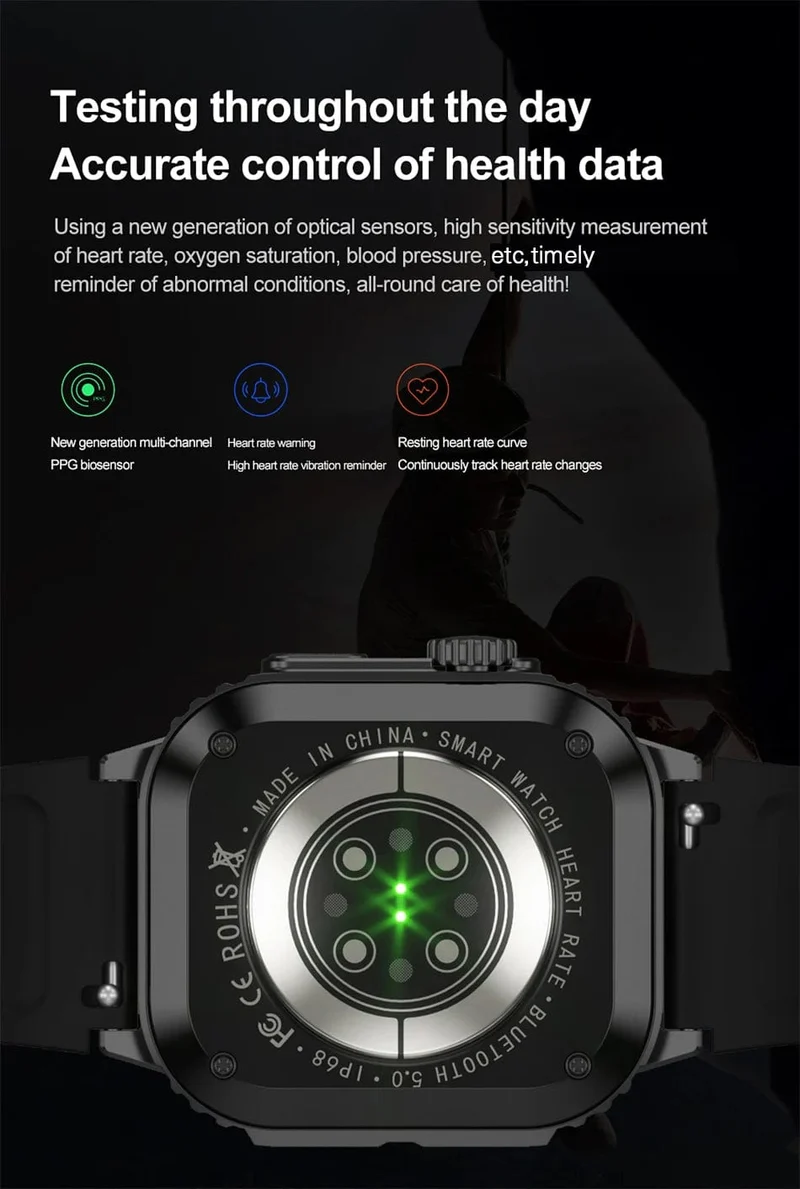 Für Huawei Xiaomi NFC Smart Watch Männer AMOLED HD Bildschirm Herzfrequenz Gesundheitstracker Bluetooth Anruf IP68 Wasserdichte Smartwatch 2024
