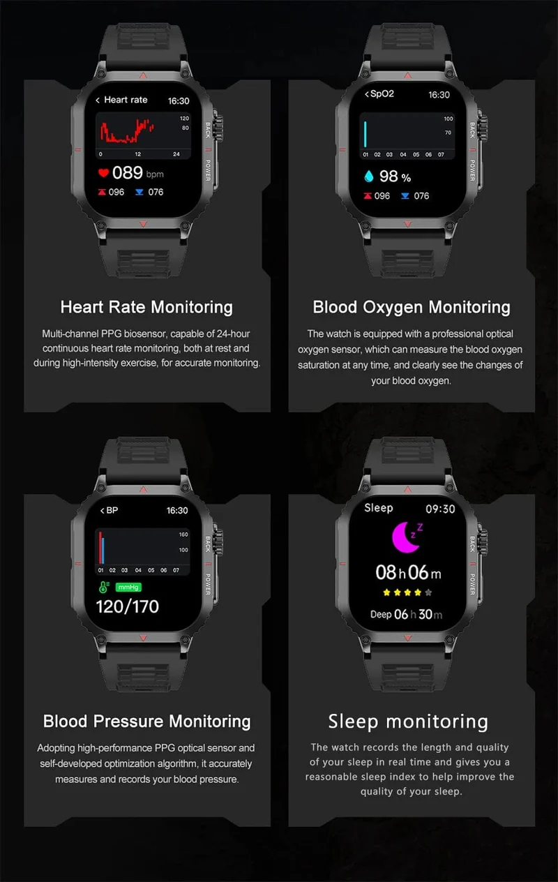 Für Huawei Xiaomi NFC Smart Watch Männer AMOLED HD Bildschirm Herzfrequenz Gesundheitstracker Bluetooth Anruf IP68 Wasserdichte Smartwatch 2024