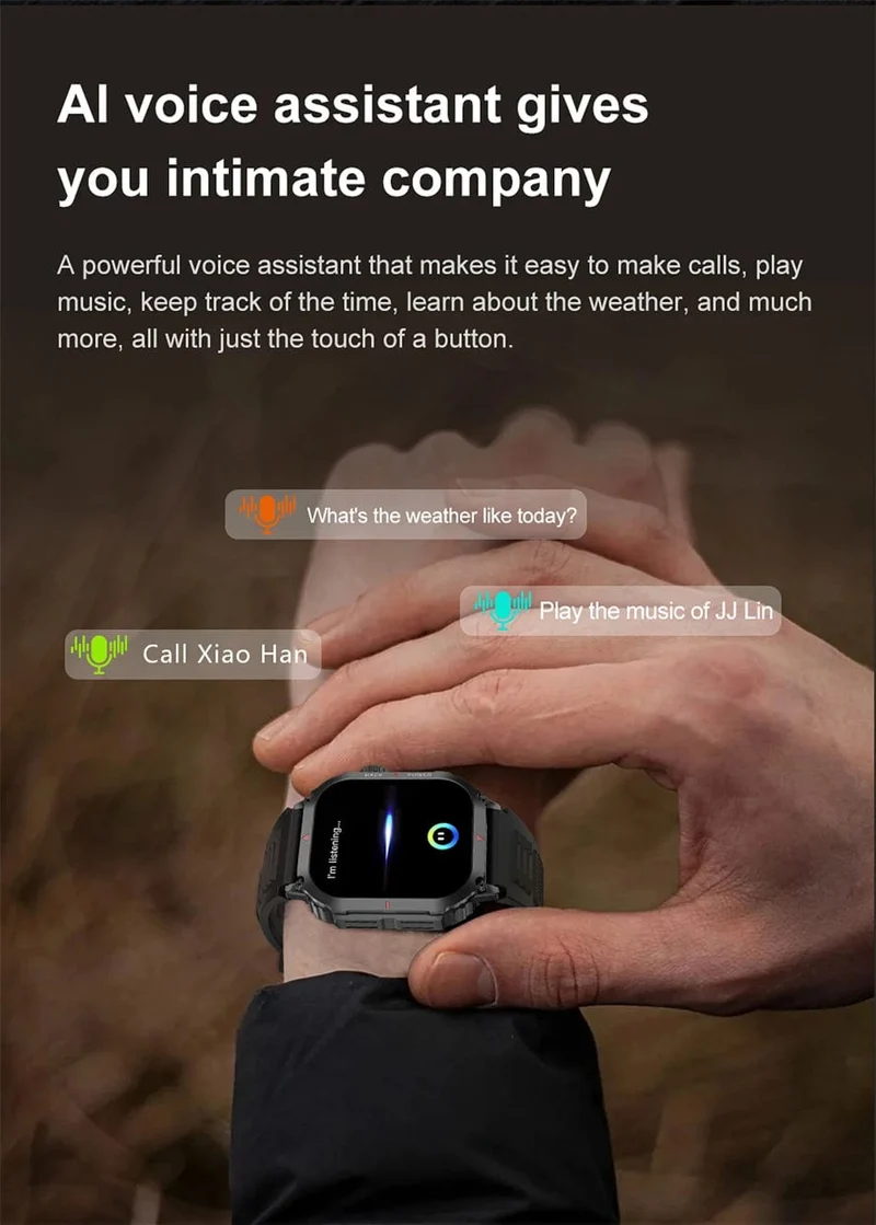 Für Huawei Xiaomi NFC Smart Watch Männer AMOLED HD Bildschirm Herzfrequenz Gesundheitstracker Bluetooth Anruf IP68 Wasserdichte Smartwatch 2024