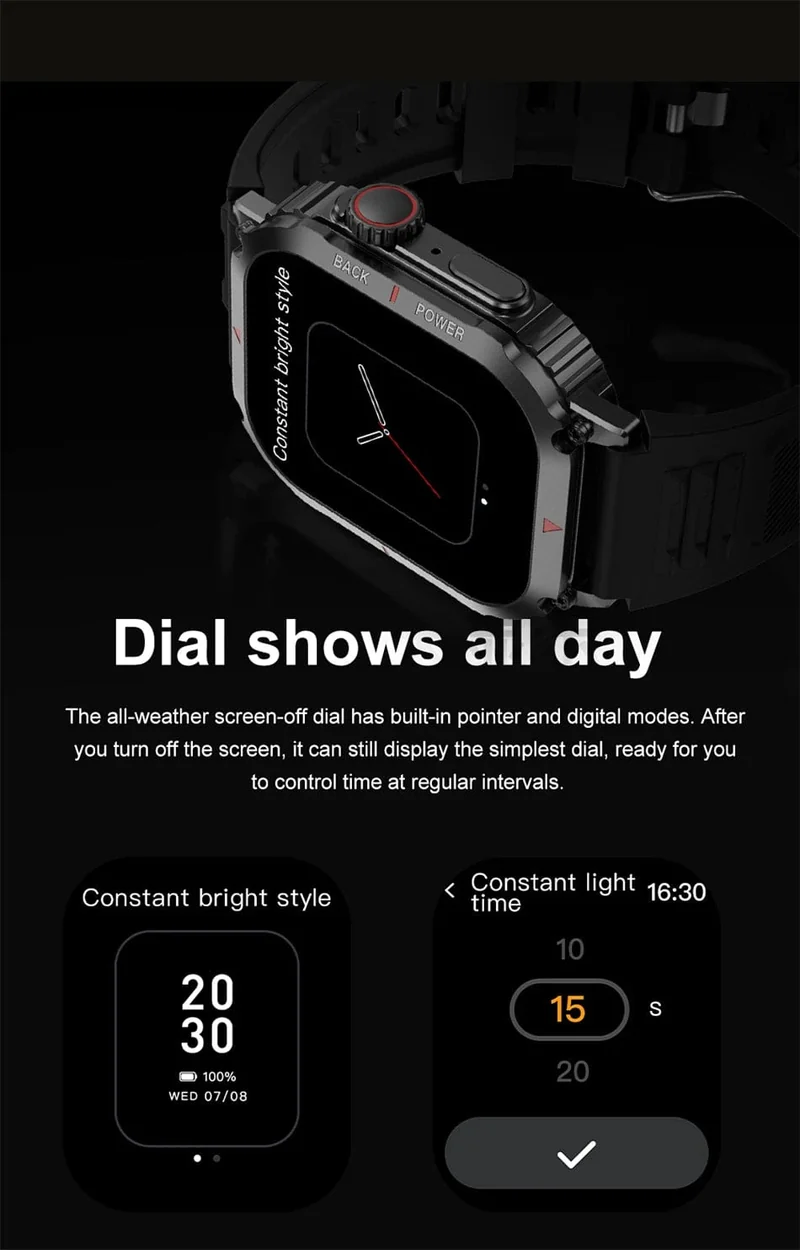 Für Huawei Xiaomi NFC Smart Watch Männer AMOLED HD Bildschirm Herzfrequenz Gesundheitstracker Bluetooth Anruf IP68 Wasserdichte Smartwatch 2024