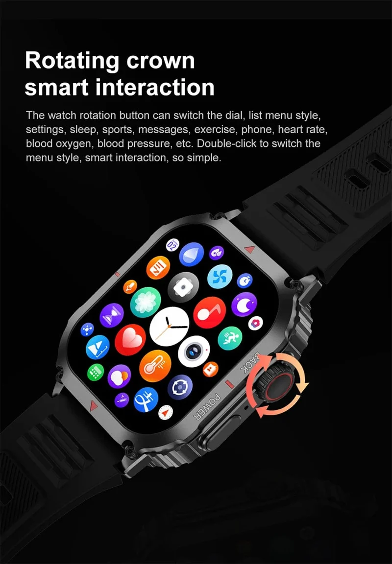 Für Huawei Xiaomi NFC Smart Watch Männer AMOLED HD Bildschirm Herzfrequenz Gesundheitstracker Bluetooth Anruf IP68 Wasserdichte Smartwatch 2024