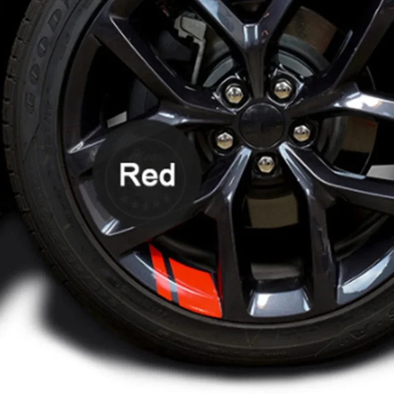 6 Stück Autoaufkleber, reflektierende Radnabenaufkleber, widerstandsfähige Abdeckung, Außenzubehör, Autodekor, Autoaufkleber für Dodge Chrysler Jeep