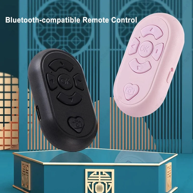 Bluetooth-kompatibel Drahtlose Fernbedienung Telefon Selfie Video Controller Für Android Ios Remote Taste Wiederaufladbare Typ-C