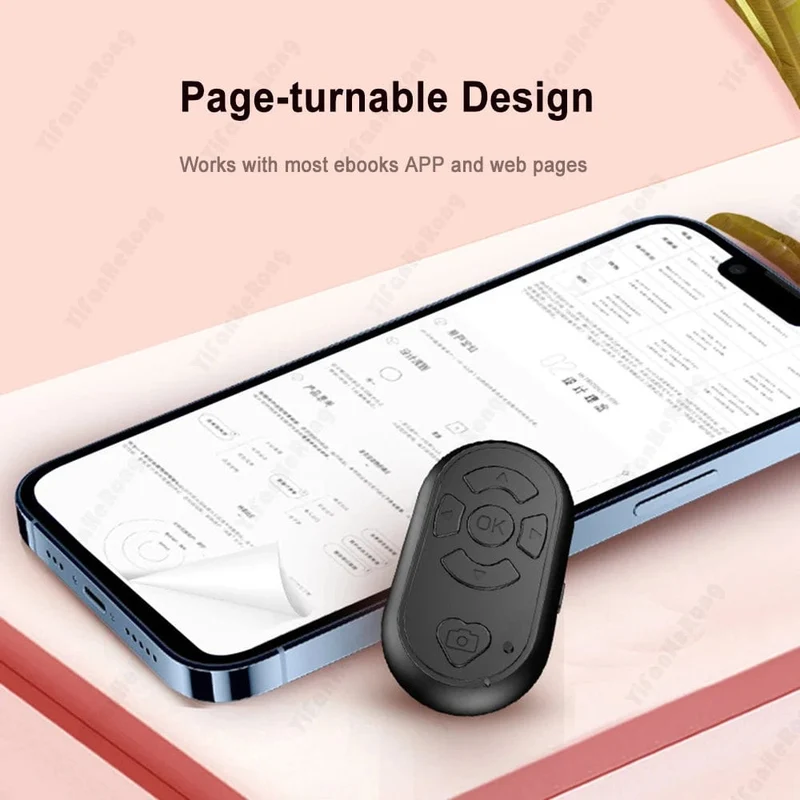 Bluetooth-kompatibel Drahtlose Fernbedienung Telefon Selfie Video Controller Für Android Ios Remote Taste Wiederaufladbare Typ-C