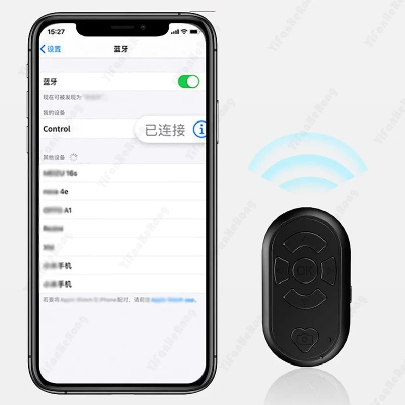 Bluetooth-kompatibel Drahtlose Fernbedienung Telefon Selfie Video Controller Für Android Ios Remote Taste Wiederaufladbare Typ-C