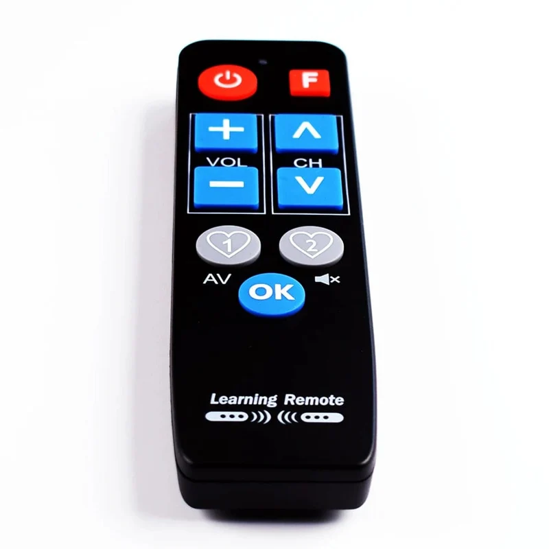 IR Lernen Universal Fernbedienung für TV-BOX DVD STB VCR HIFI TV Heizung, 9 große tasten Lernen Controller