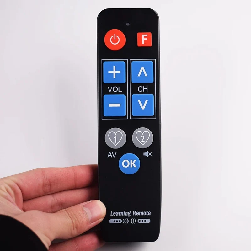 IR Lernen Universal Fernbedienung für TV-BOX DVD STB VCR HIFI TV Heizung, 9 große tasten Lernen Controller