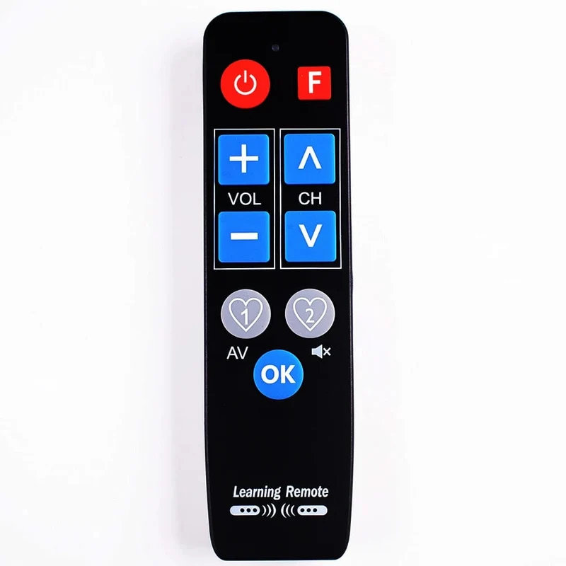 IR Lernen Universal Fernbedienung für TV-BOX DVD STB VCR HIFI TV Heizung, 9 große tasten Lernen Controller