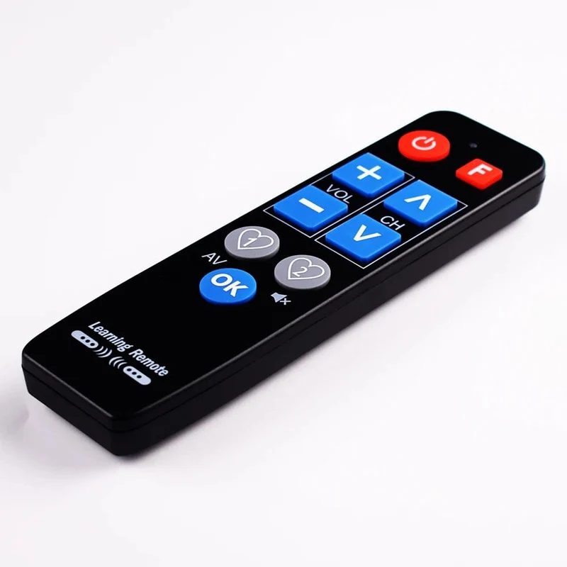IR Lernen Universal Fernbedienung für TV-BOX DVD STB VCR HIFI TV Heizung, 9 große tasten Lernen Controller