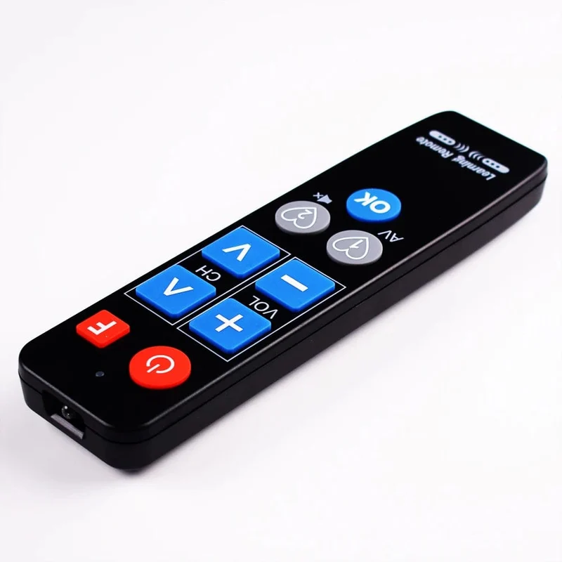 IR Lernen Universal Fernbedienung für TV-BOX DVD STB VCR HIFI TV Heizung, 9 große tasten Lernen Controller
