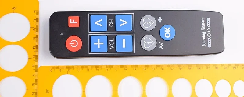IR Lernen Universal Fernbedienung für TV-BOX DVD STB VCR HIFI TV Heizung, 9 große tasten Lernen Controller