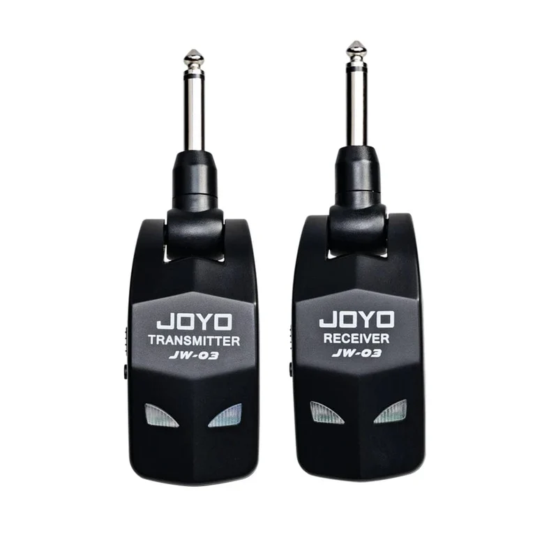 JOYO JW-03 Drahtloses Gitarrensystem, 2.4 GHz, 4 Kanäle, drahtloser Gitarrensender und -empfänger für E-Gitarren-Bassverstärker