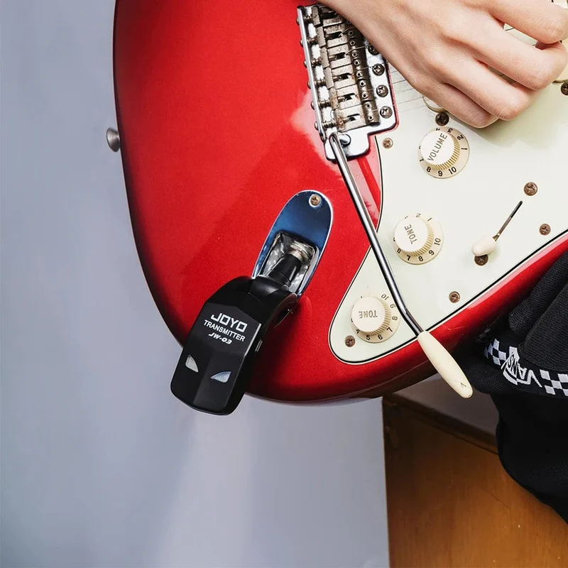 JOYO JW-03 Drahtloses Gitarrensystem, 2.4 GHz, 4 Kanäle, drahtloser Gitarrensender und -empfänger für E-Gitarren-Bassverstärker