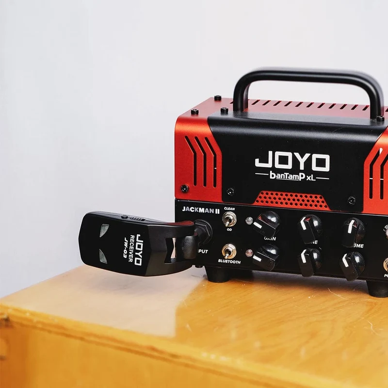 JOYO JW-03 Drahtloses Gitarrensystem, 2.4 GHz, 4 Kanäle, drahtloser Gitarrensender und -empfänger für E-Gitarren-Bassverstärker