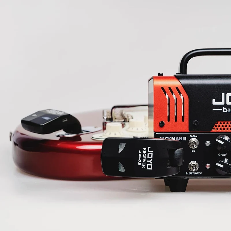 JOYO JW-03 Drahtloses Gitarrensystem, 2.4 GHz, 4 Kanäle, drahtloser Gitarrensender und -empfänger für E-Gitarren-Bassverstärker
