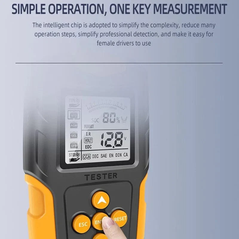 12V/24V Autobatterietester Digitalanzeige Parameter Autobatterie Innenwiderstandstester 1 PC